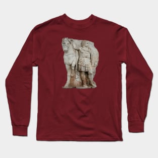 Relief Sculpture Of Imperial Prince Diokouros Cut Out Long Sleeve T-Shirt